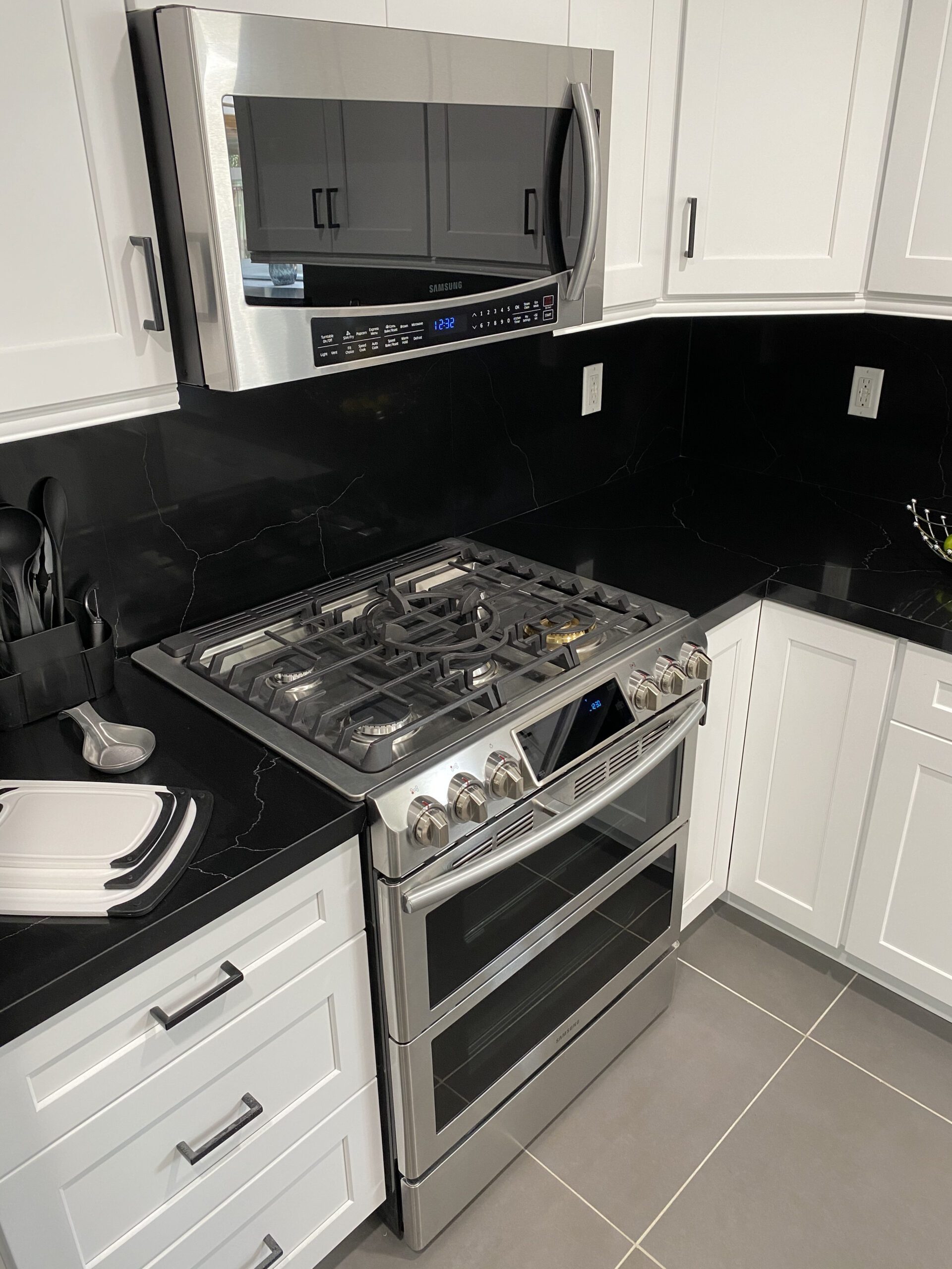 A Stunning Black Quartz Kitchen Remodel in West Covina00002