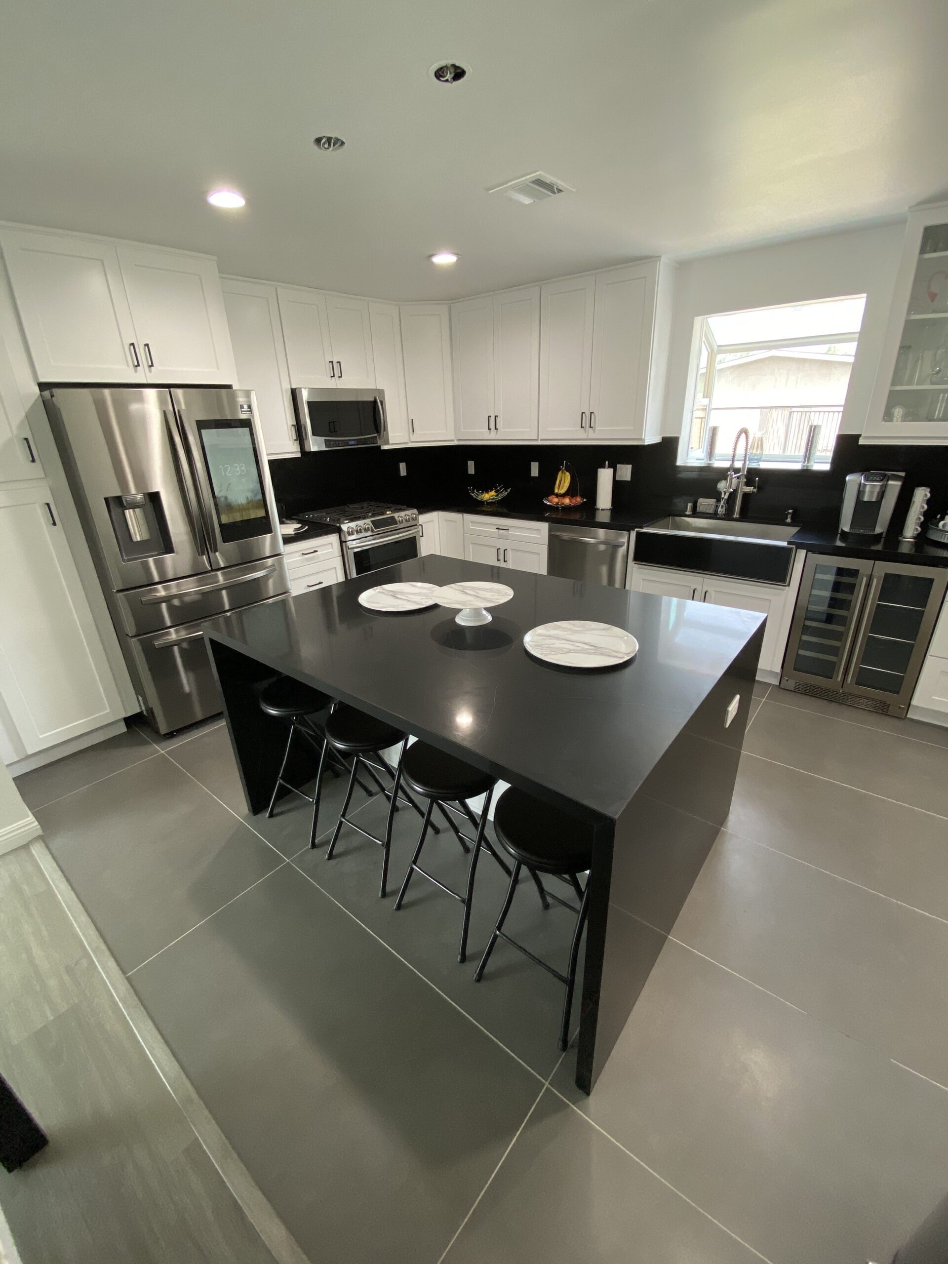 A Stunning Black Quartz Kitchen Remodel in West Covina00004